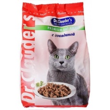 Dr. Cluader's cухой корм с ГОВЯДИНОЙ для кошек, 400 г