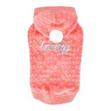 PINKAHOLIC Толстовка с капюшоном для собак POLINA, розовая