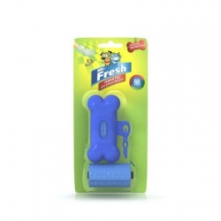 Mr.Fresh Пакеты для уборки фекалий с брелоком-держателем, рулон 40 пакетов