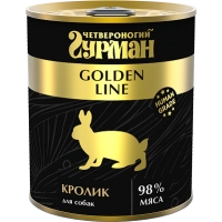 Четвероногий гурман Golden Line консервы для собак с кроликом в желе