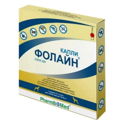 Фолайн капли на холку для собак 10-20 кг., 1,5 мл.