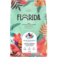 Florida сухой корм для стерил. кошек Лосось,черника