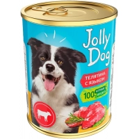 Зоогурман Jolly Dog консервы для собак Телятина с языком